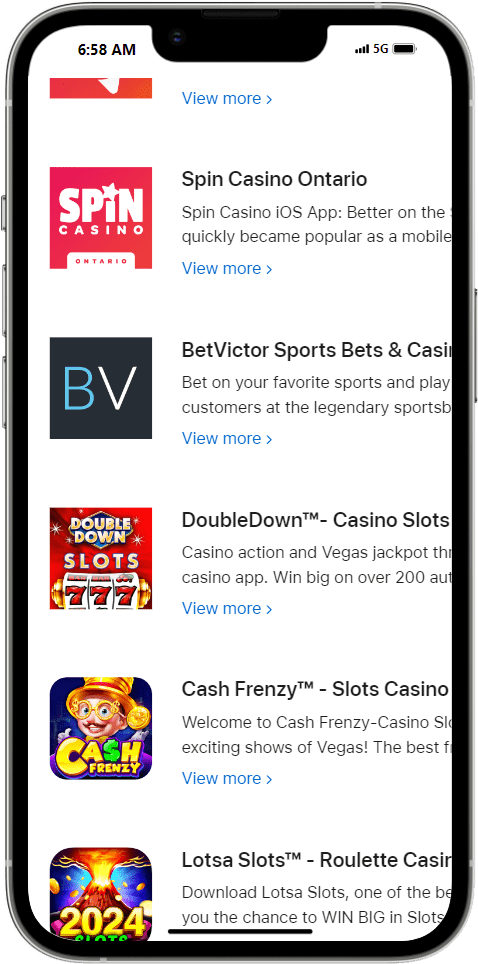 Download Spin Casino Ontario iOS