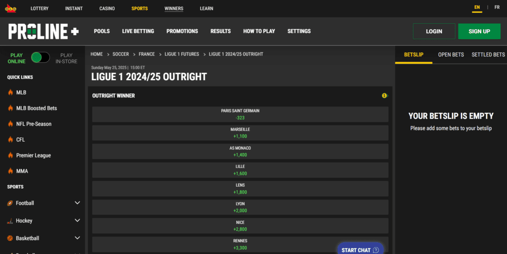 OLG Proline Ligue 1 predictions