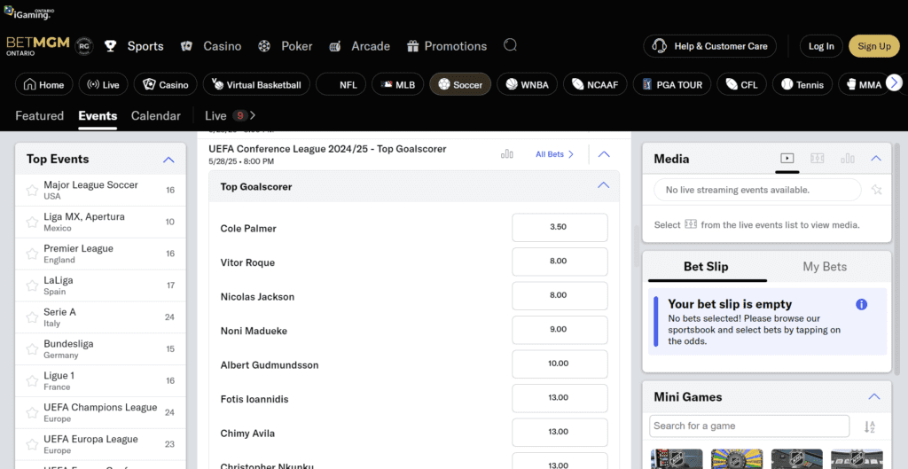 BetMGM Conference League predictions