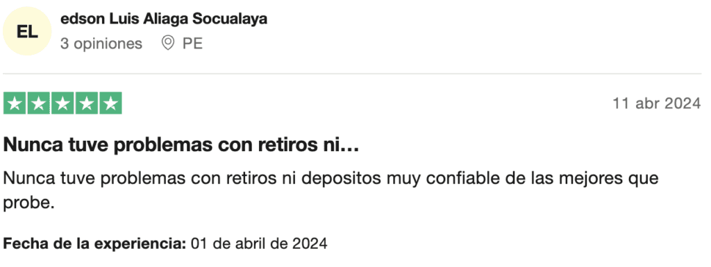 Opiniones de usuario de Betano en Trustpilot