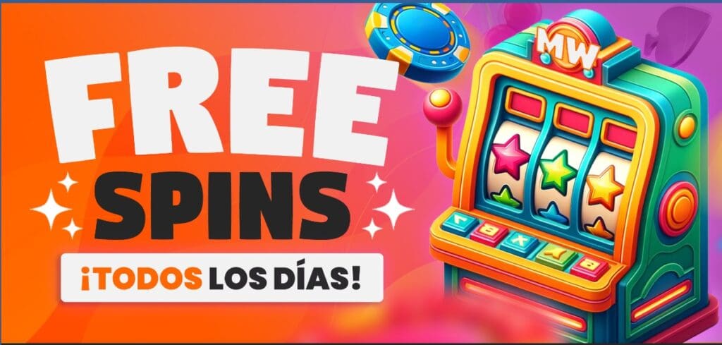 Megawin ofrece giros gratis a sus usuarios todos los días