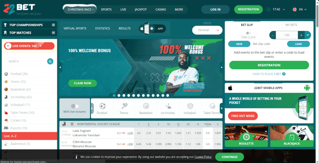 22Bet Best Betting Sites in Nigeria