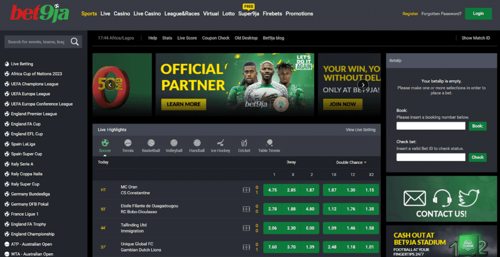 Bet9ja Nigeria