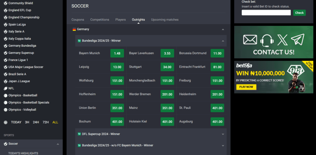 Bet9ja Bundesliga predictions