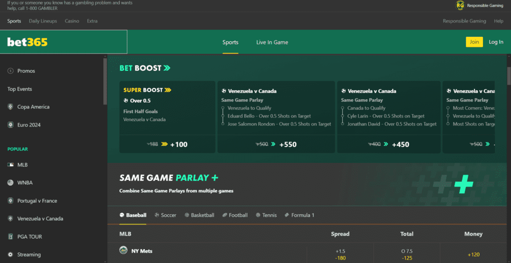 bet365 page